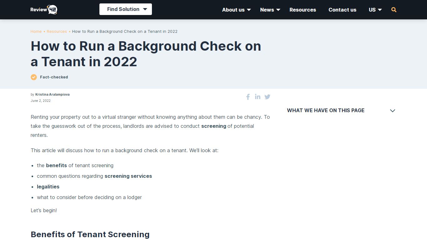 How to Run a Background Check on a Tenant in 2022 - Review42